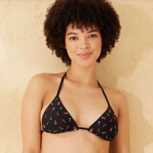 Black Cherry Bikini Top and Thong Bottom - Small (EUC)